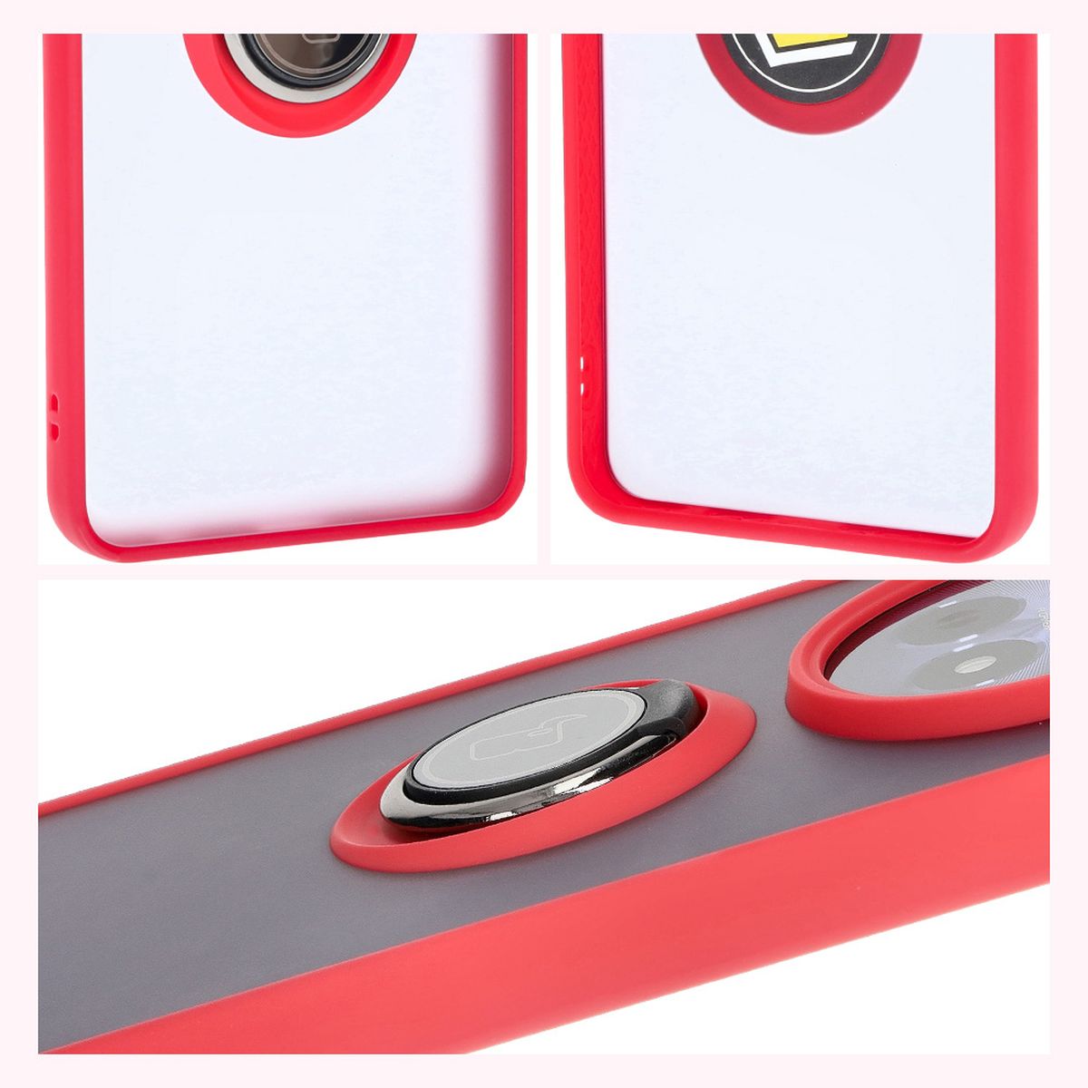 Properties of Bizon Case Hybrid Ring: non-slip frame and matte design