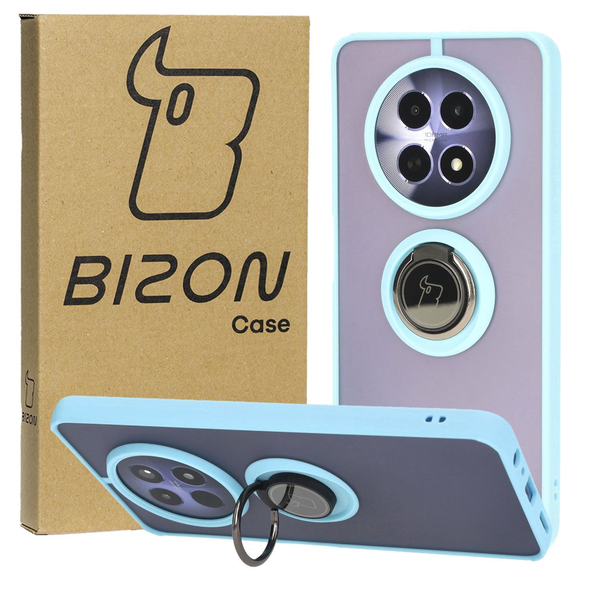 Husă cu suport pentru deget Bizon Case Hybrid Ring pentru Realme 12 / 12x