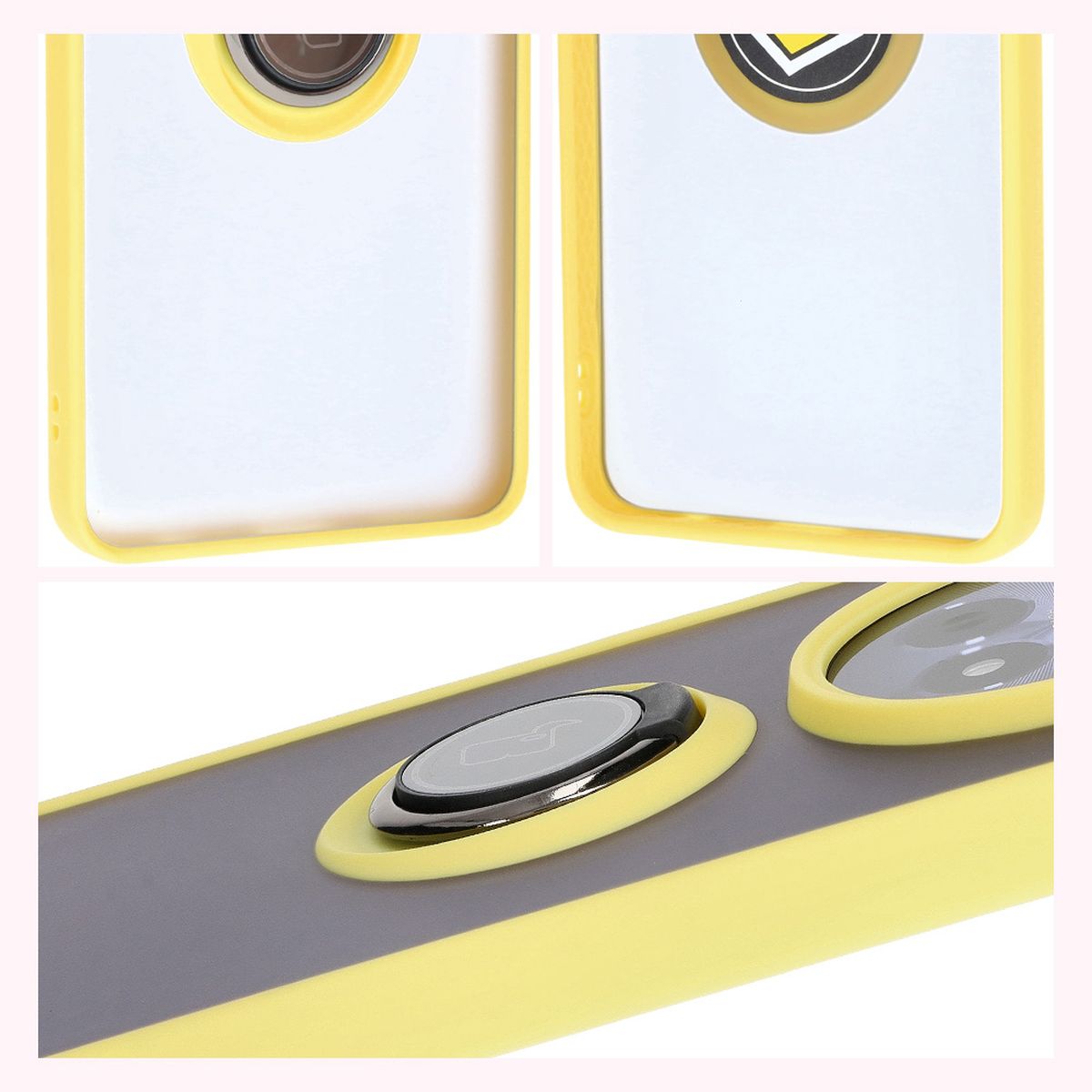 Features of Bizon Case Hybrid Ring: non-slip frame and matte design