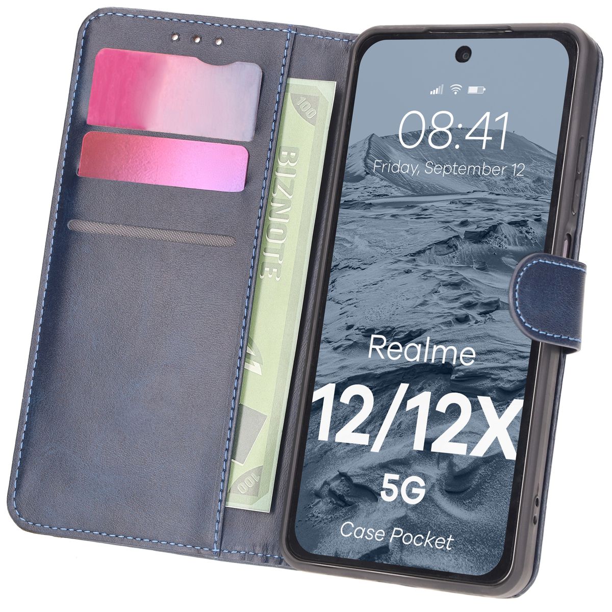 Husă cu clapetă Bizon Case Pocket pentru Realme 12 / 12x