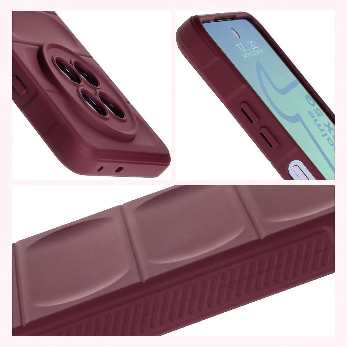 Laturi texturate și margini ridicate pentru ecran și cameră în carcasa Bizon Case Tur