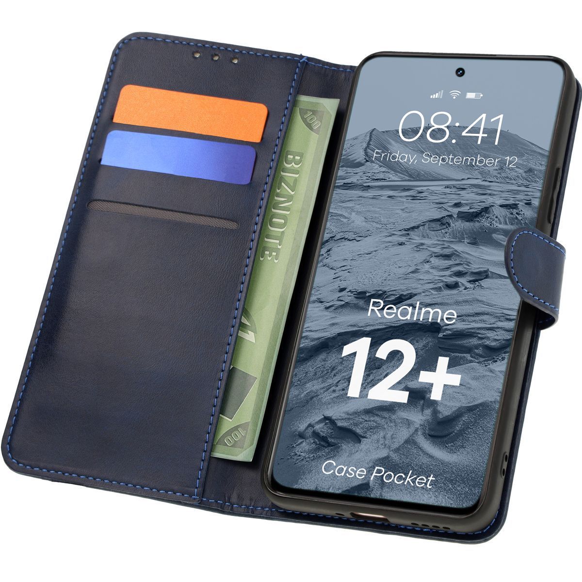 Husa cu clapetă Bizon Case Pocket pentru Realme 12+