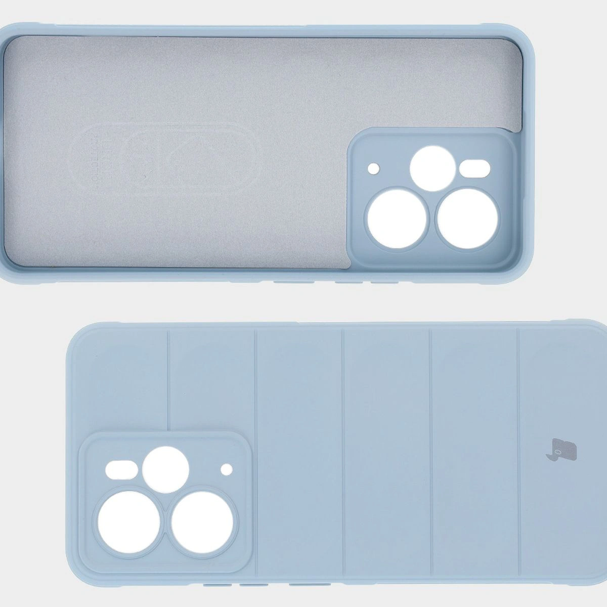 Mikrofaser-Futter, Vertiefungen auf der Rückseite und verstärkte Ecken in der Bizon Case Tur für Realme 14 5G