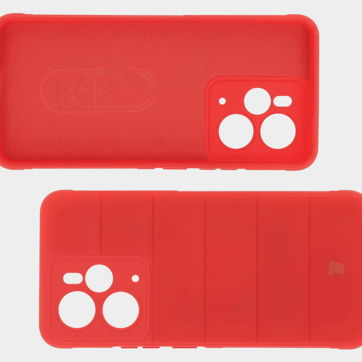 Wyściółka z mikrofibry, wyżłobienia na pleckach i wzmocnione narożniki w etui Bizon Case Tur do Realme 14 5G