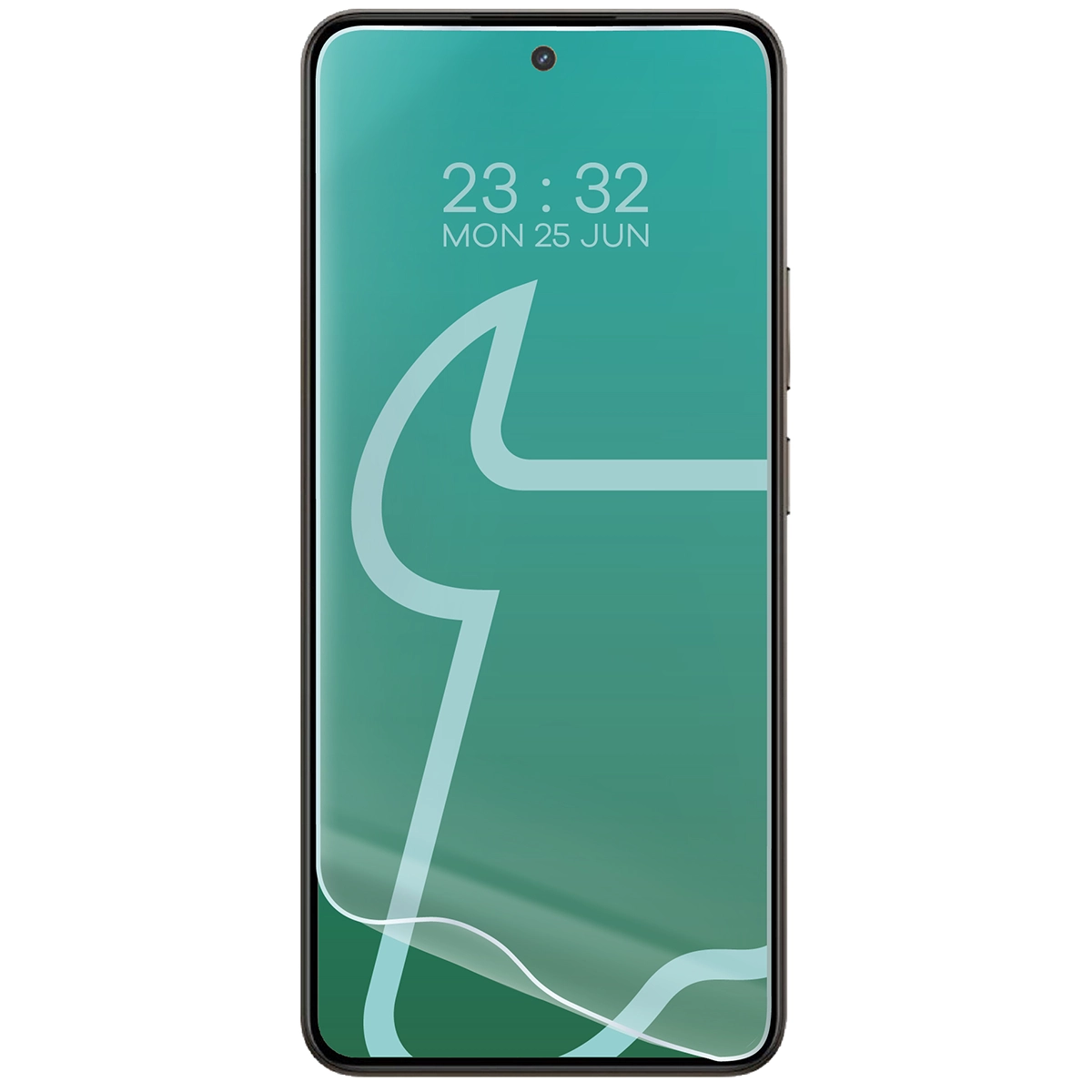 Folia hydrożelowa do Realme 14 5G / Realme 14T 5G obok telefonu