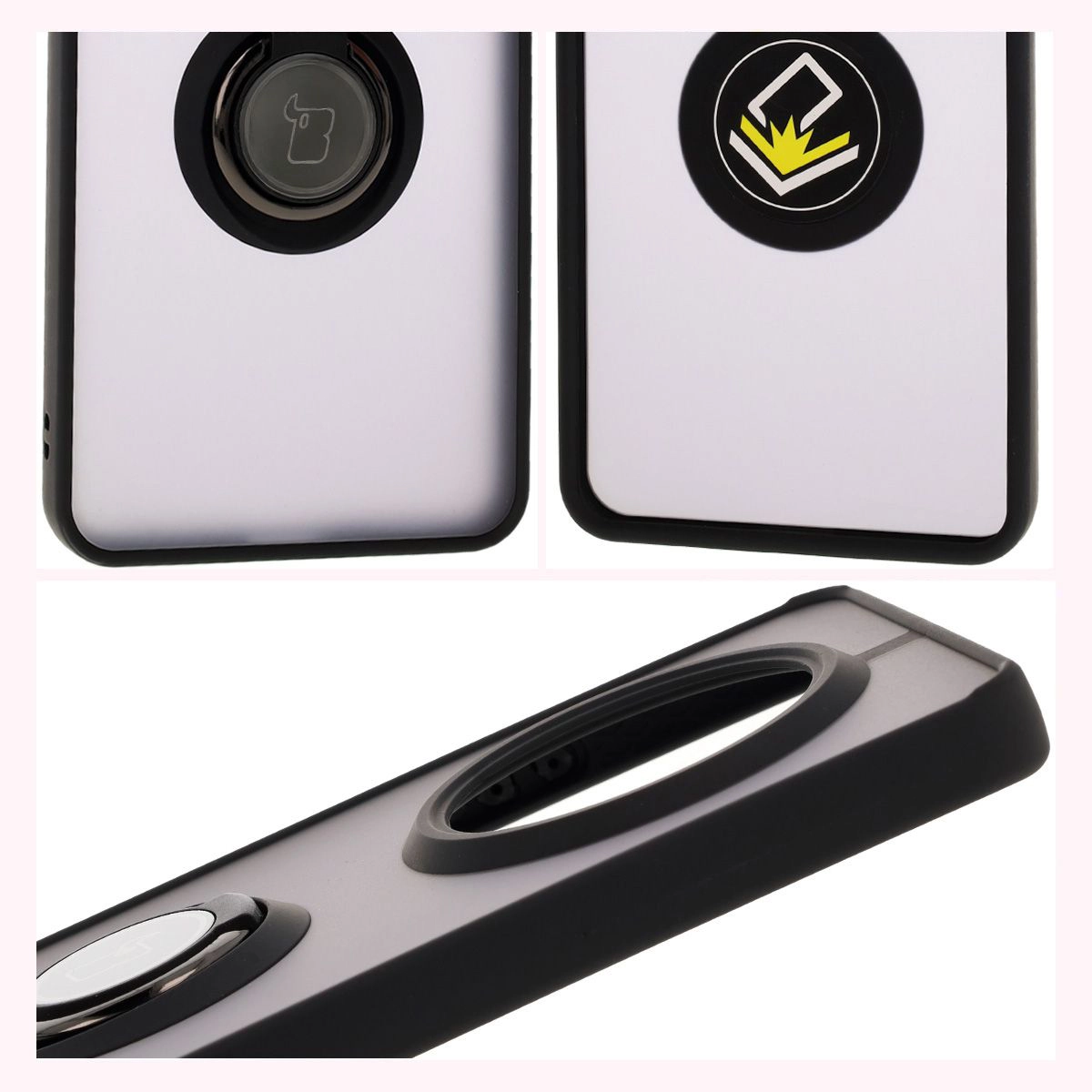 Eigenschaften des Bizon Case Hybrid Ring: rutschfester Rahmen und mattes Design