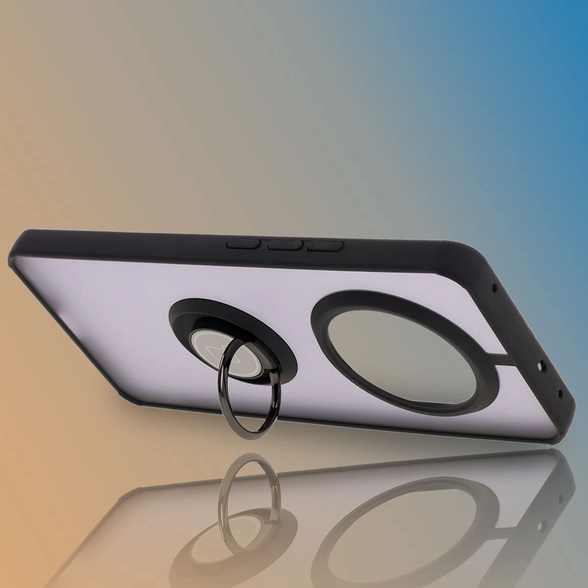 Halter als Stütze im Bizon Hybrid Ring Etui