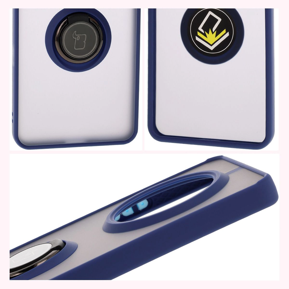 Features of Bizon Case Hybrid Ring: non-slip frame and matte design