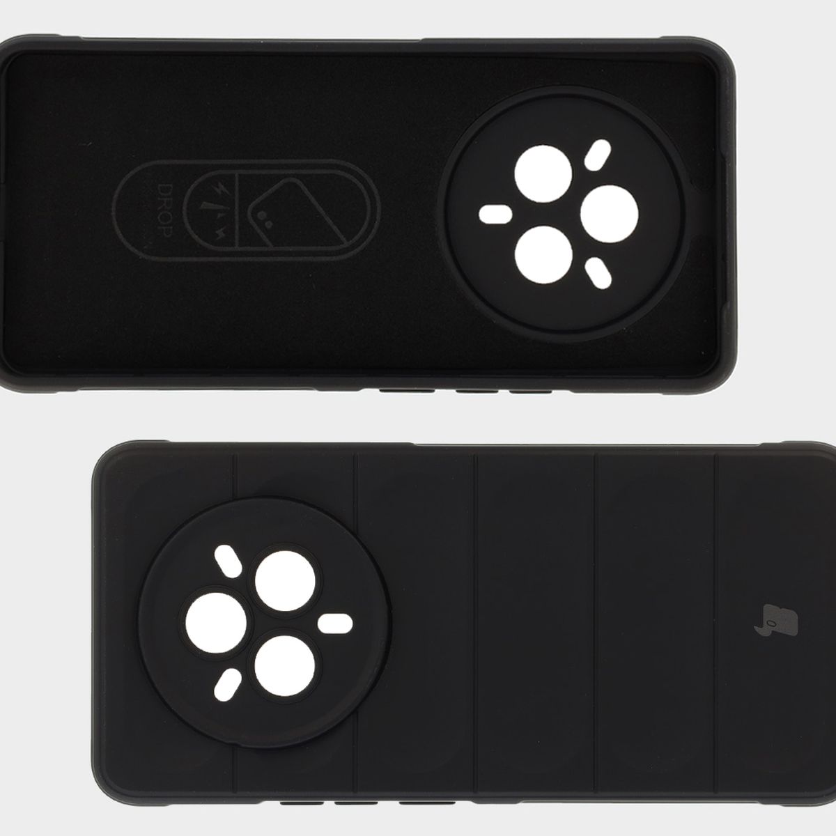 Microfiber lining, grooves on the back and reinforced corners in Bison Case Tur