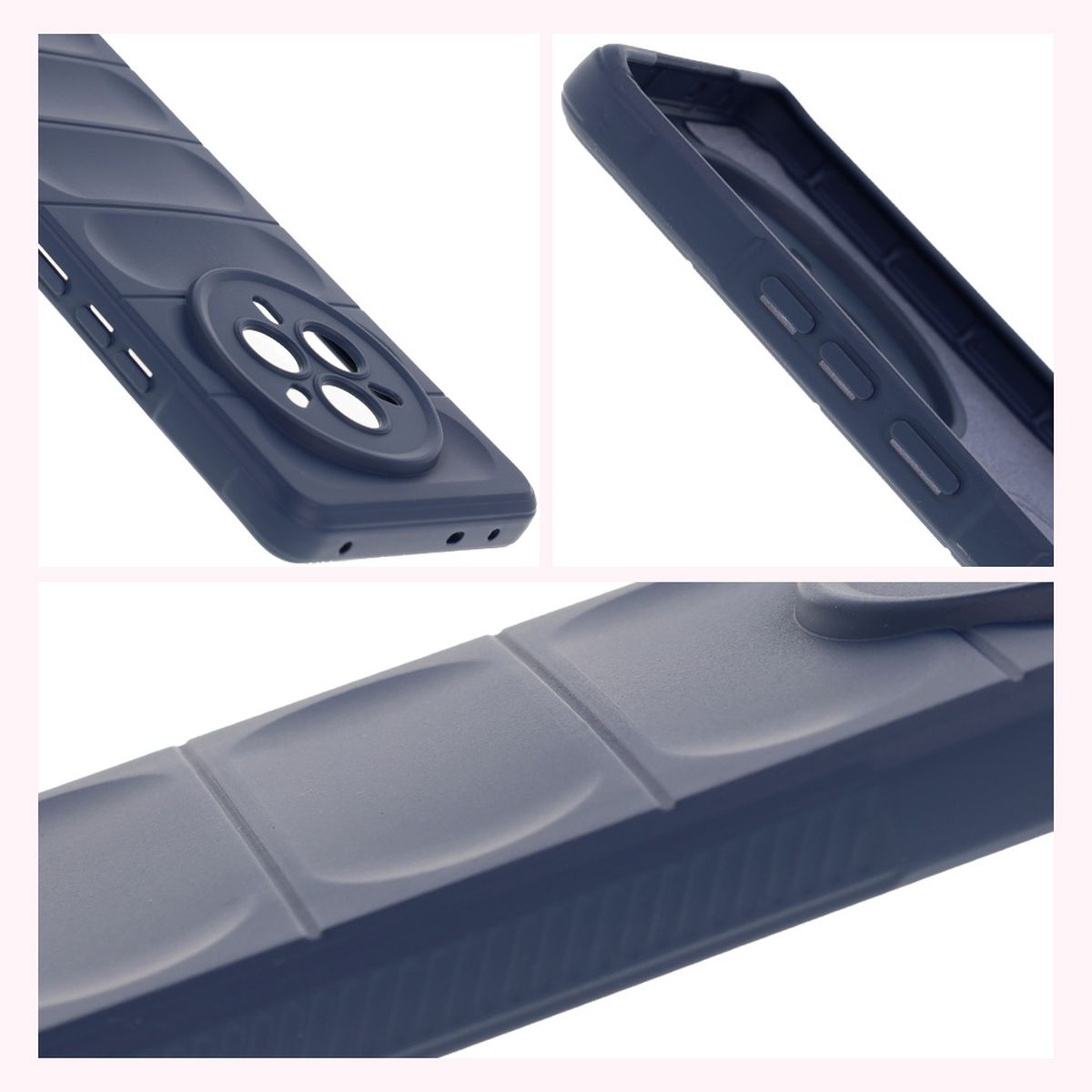 Textured sides and raised edges of the screen and camera in Bison Case Tur