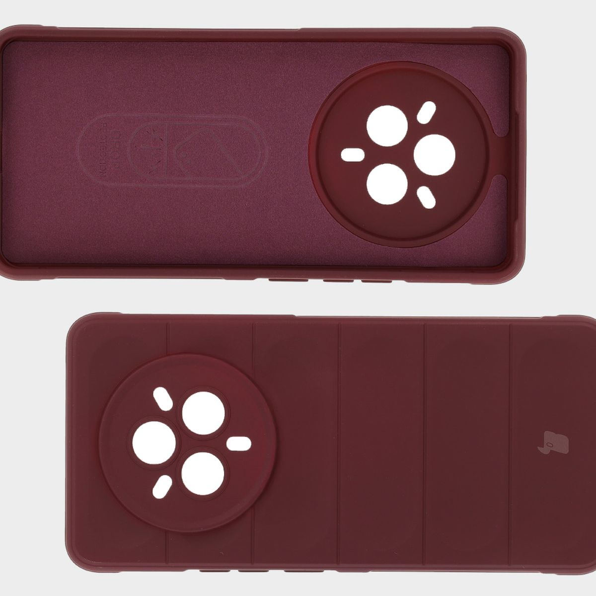 Microfiber lining, back grooves, and reinforced corners in Bison Case Tur