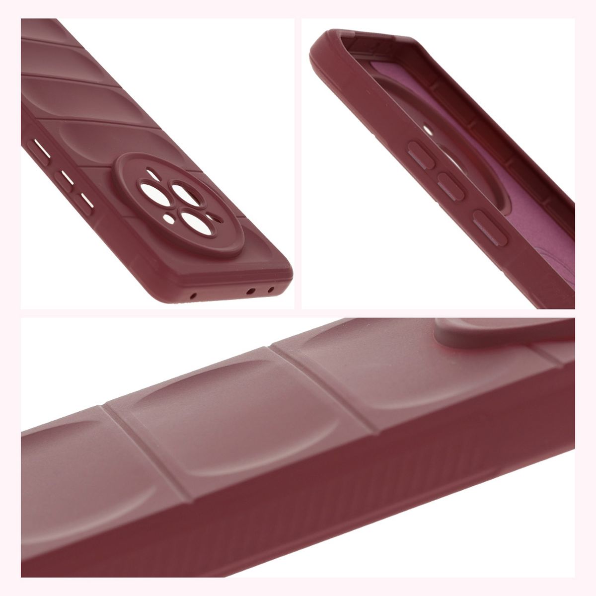 Textured sides and raised edges of the screen and camera in Bison Case Tur