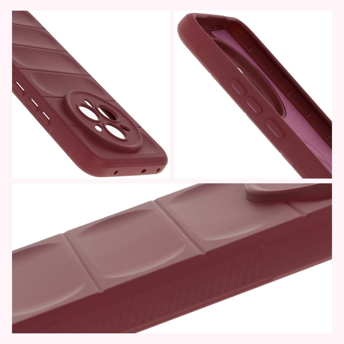 Textured sides and raised edges of the screen and camera in Bison Case Tur