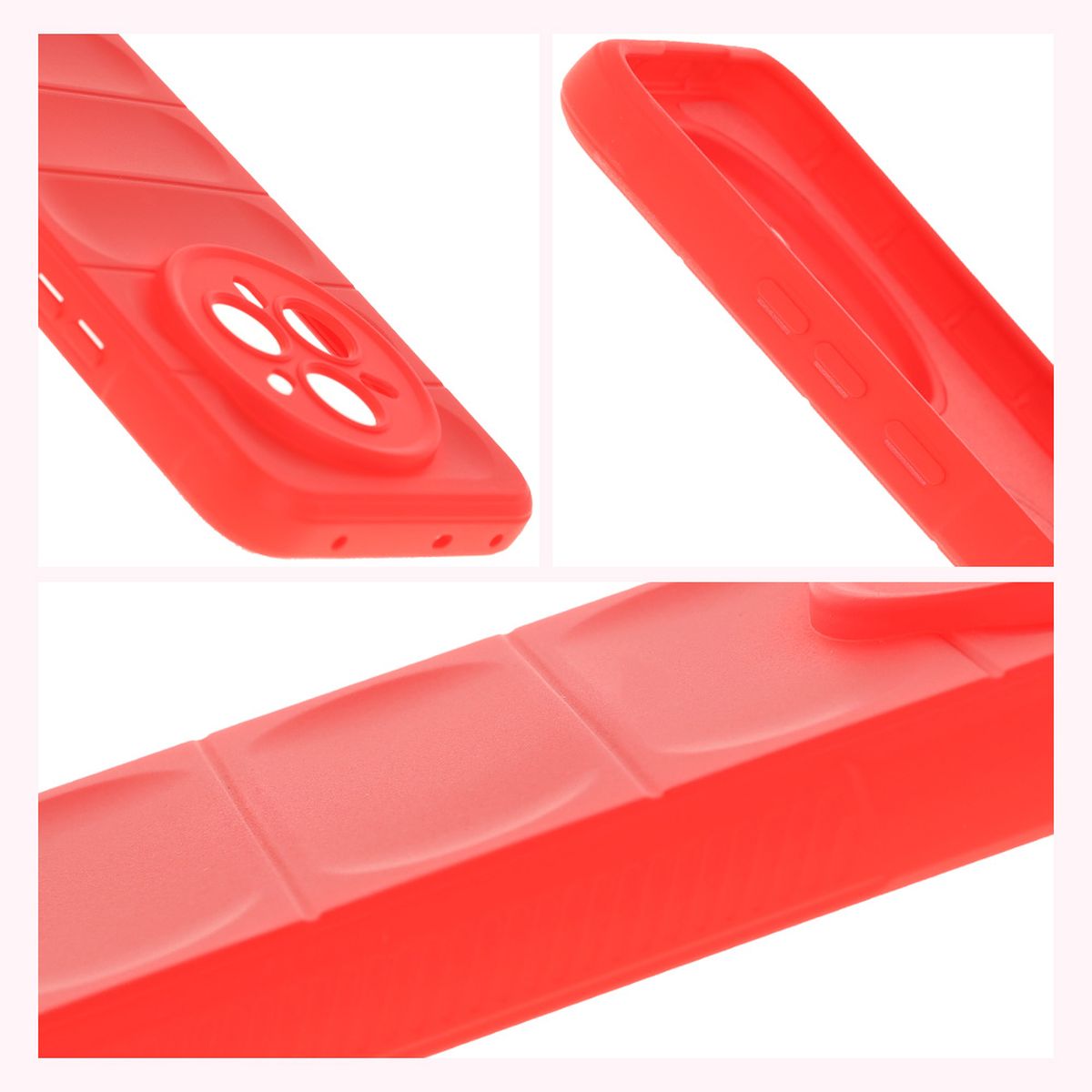 Textured sides and raised edges of the screen and camera in Bison Case Tur