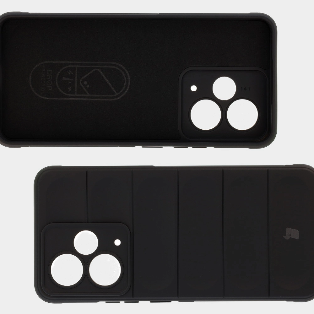 Microfiber lining, grooves on the back, and reinforced corners in the Bison Case Tur for Realme 14T 5G