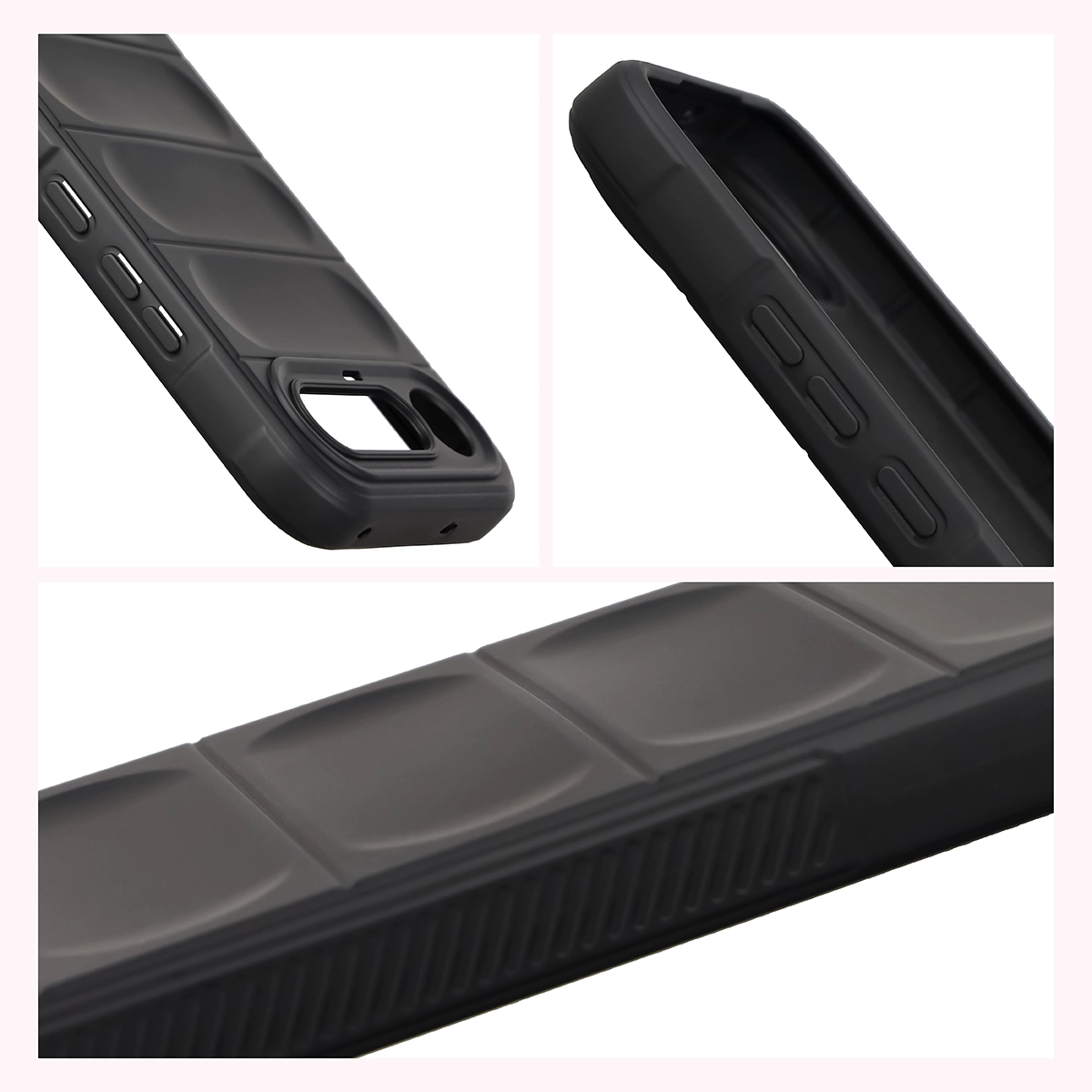 Textured sides and raised edges of the screen and camera in the Bizon Case Tur for Realme 16 5G