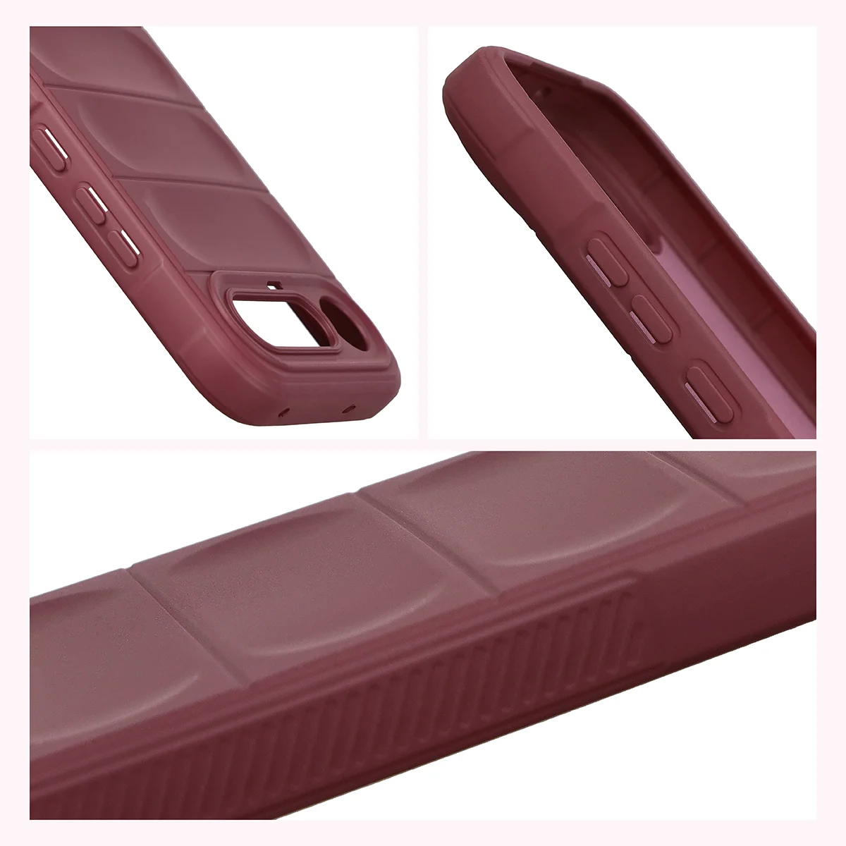 Textured sides and raised edges of the screen and camera in the Bizon Case Tur for Realme 16 5G