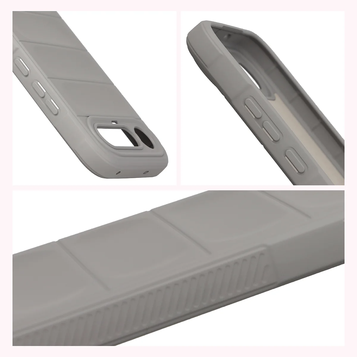 Textured sides and raised edges of the screen and camera in the Bizon Case Tur for Realme 16 5G