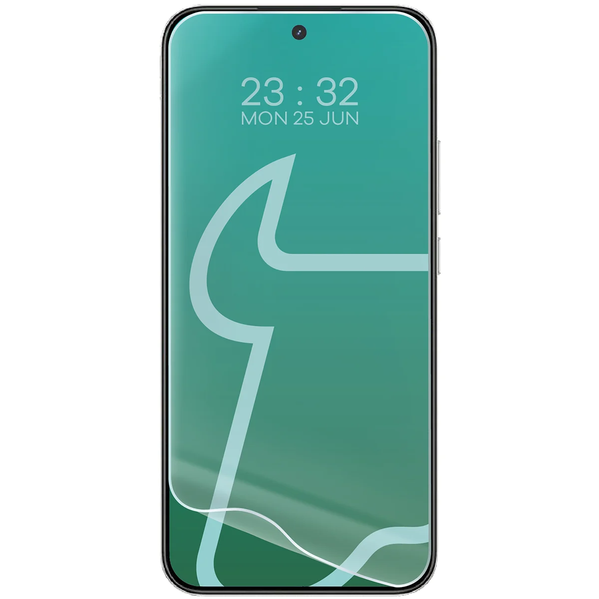 A Realme 16 5G hydrogél fólia a telefon mellett