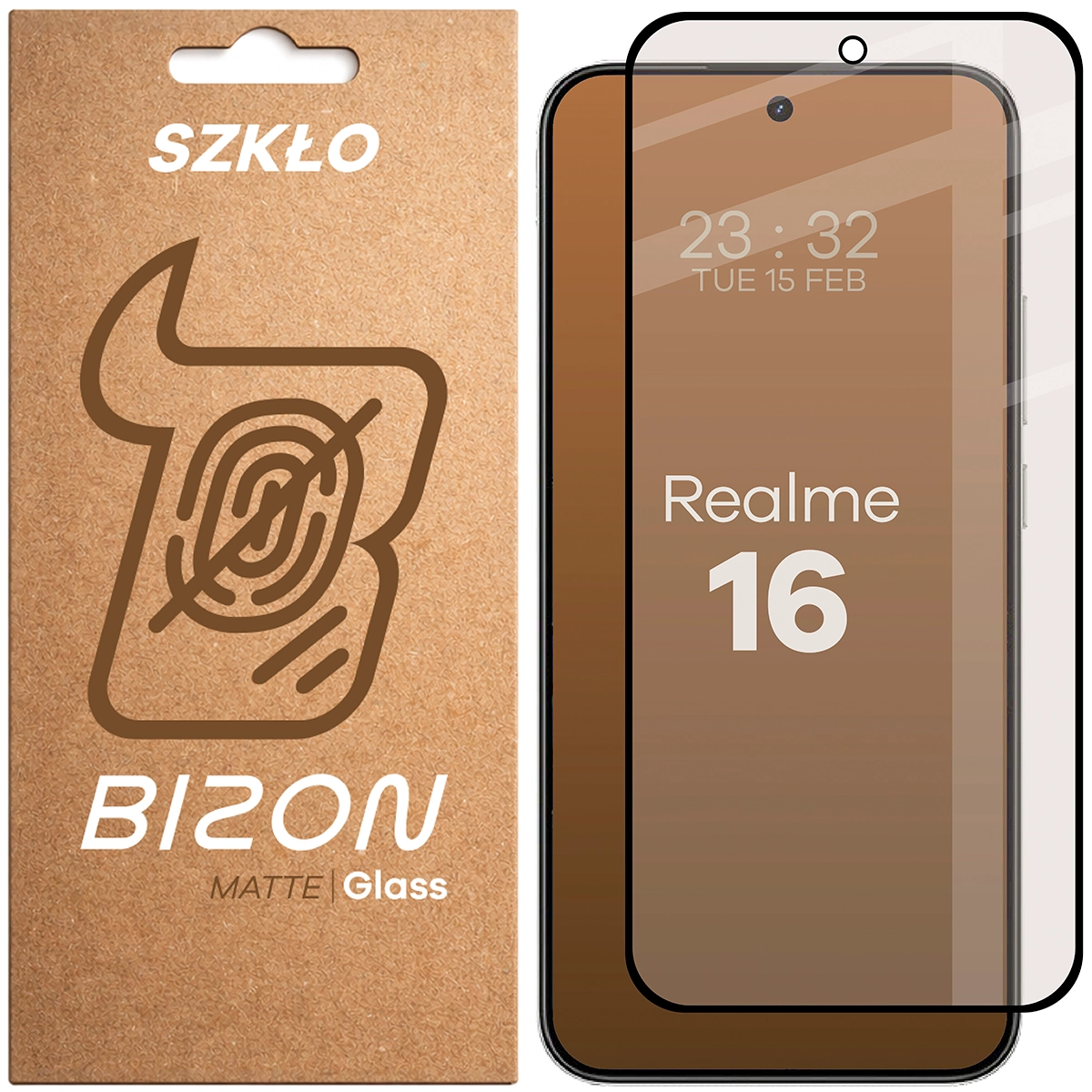 Matt üveg a Bizon Glass Matte képernyőhöz a Realme 16 5G-hez, 1 darab