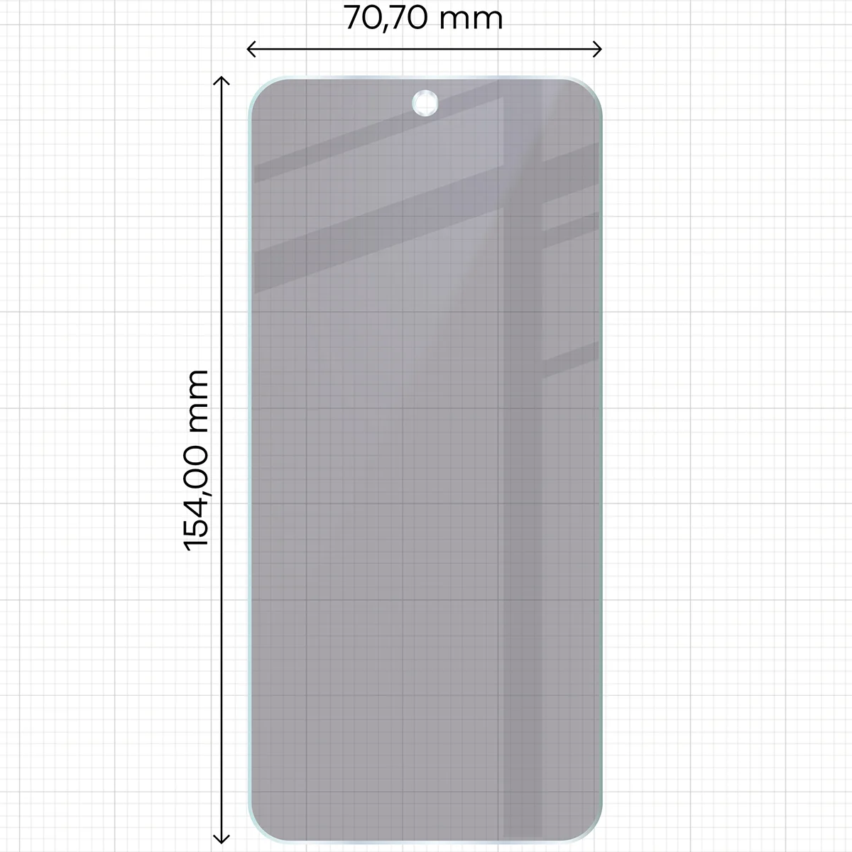 Bizon Hybrid Shadow üveg méretei a Realme 16 5G-höz