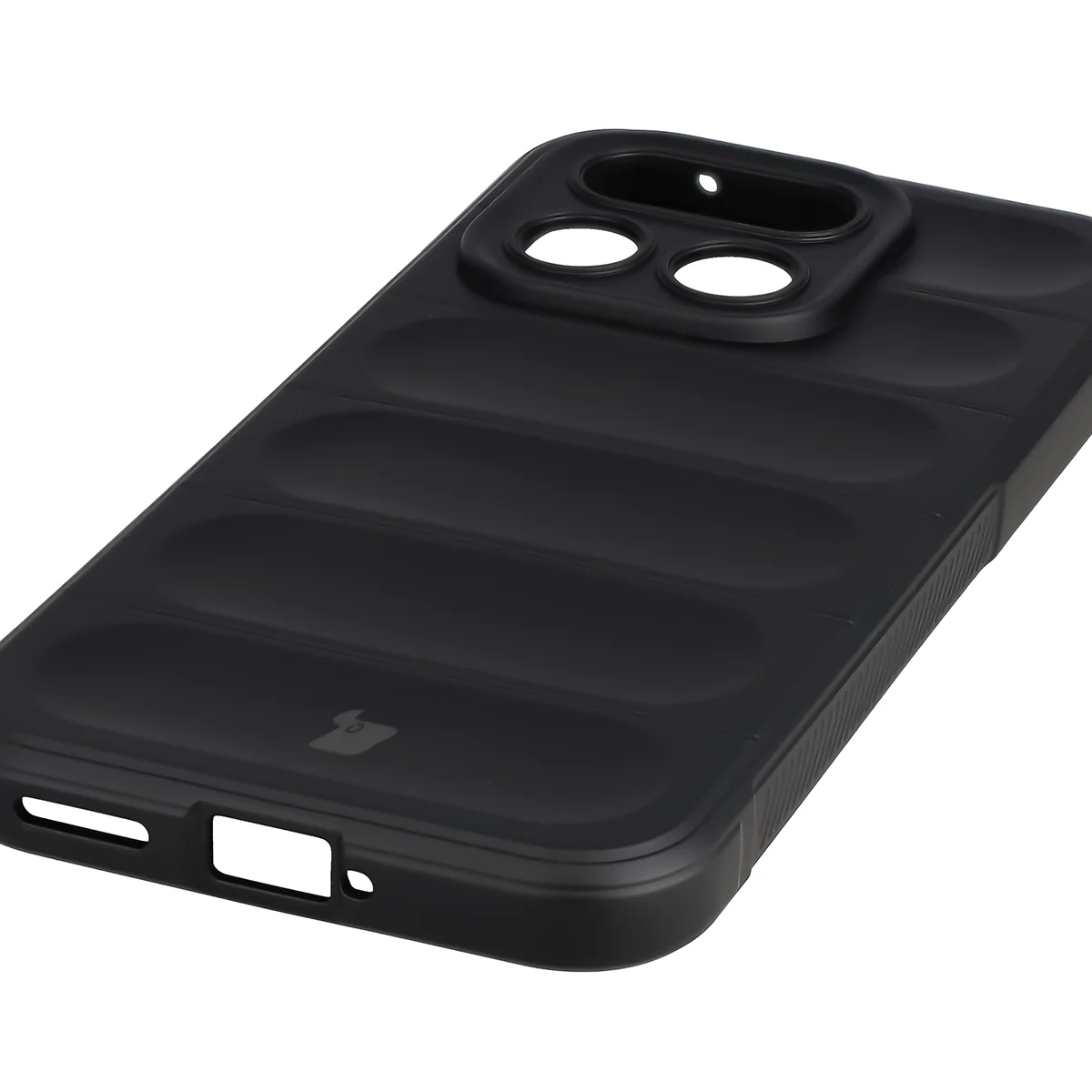 Precise cutouts and compatibility with wireless charging in the Bison Case Tur for Realme 16 Pro 5G