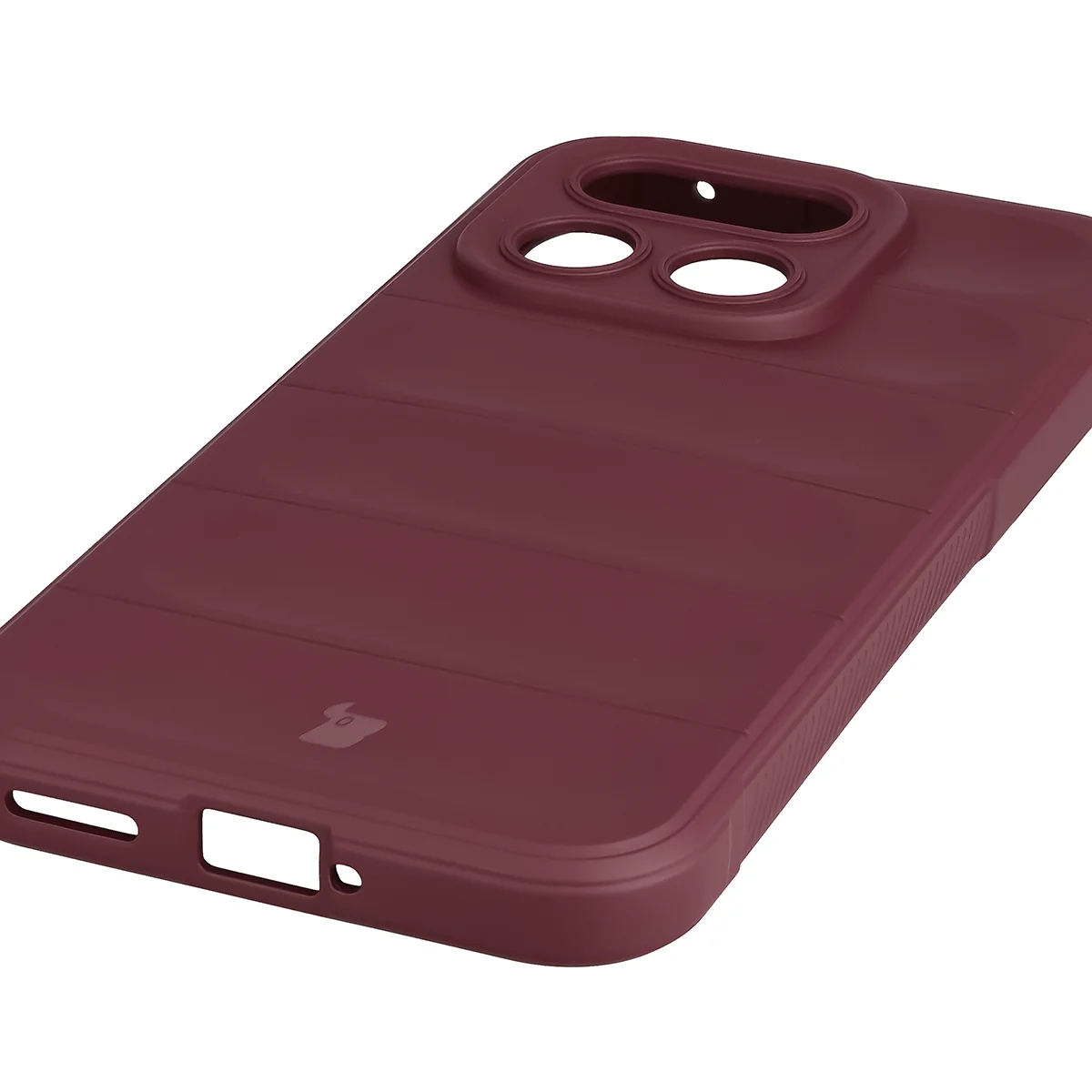 Precise cutouts and compatibility with wireless charging in the Bison Case Tur for Realme 16 Pro 5G