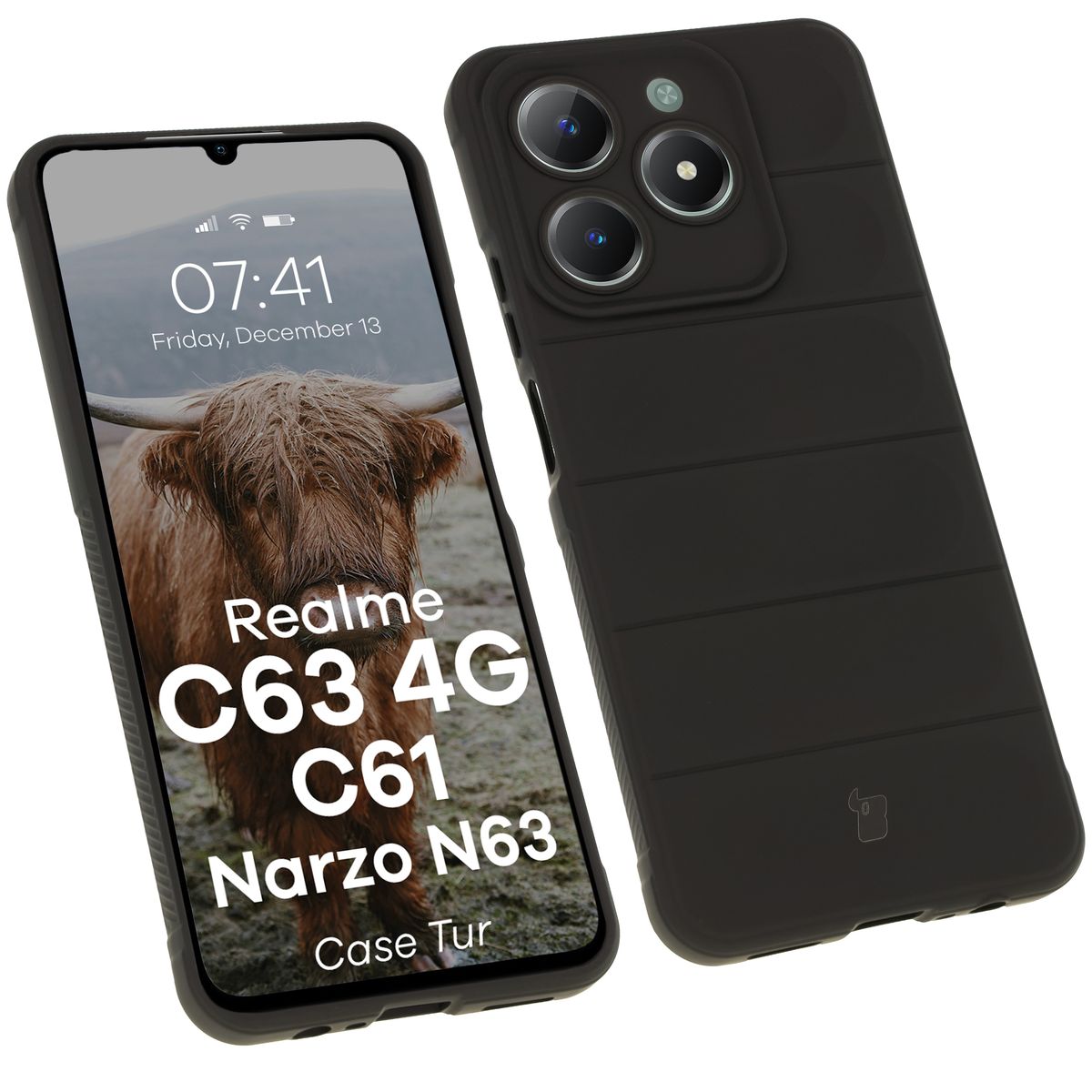 Husă rezistentă Bizon Case Tur pentru Realme C63 4G/C61/Narzo N63
