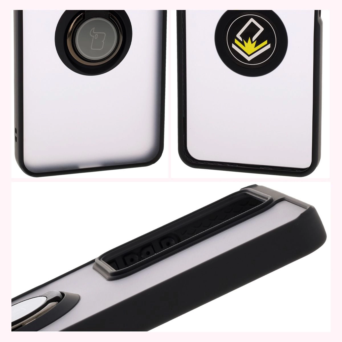 Bizon Case Hybrid Ring features: non-slip frame and matte design