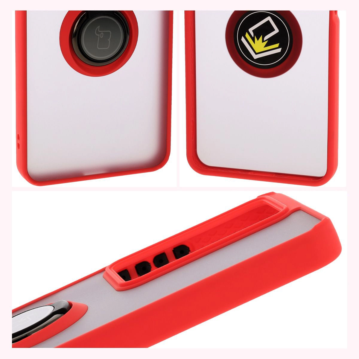 Eigenschaften des Bizon Case Hybrid Ring: rutschfester Rahmen und mattes Design