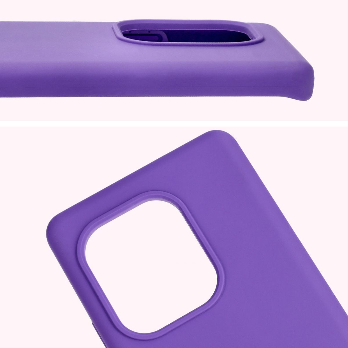 Close-up of the lens cutout in Bizon Soft Case