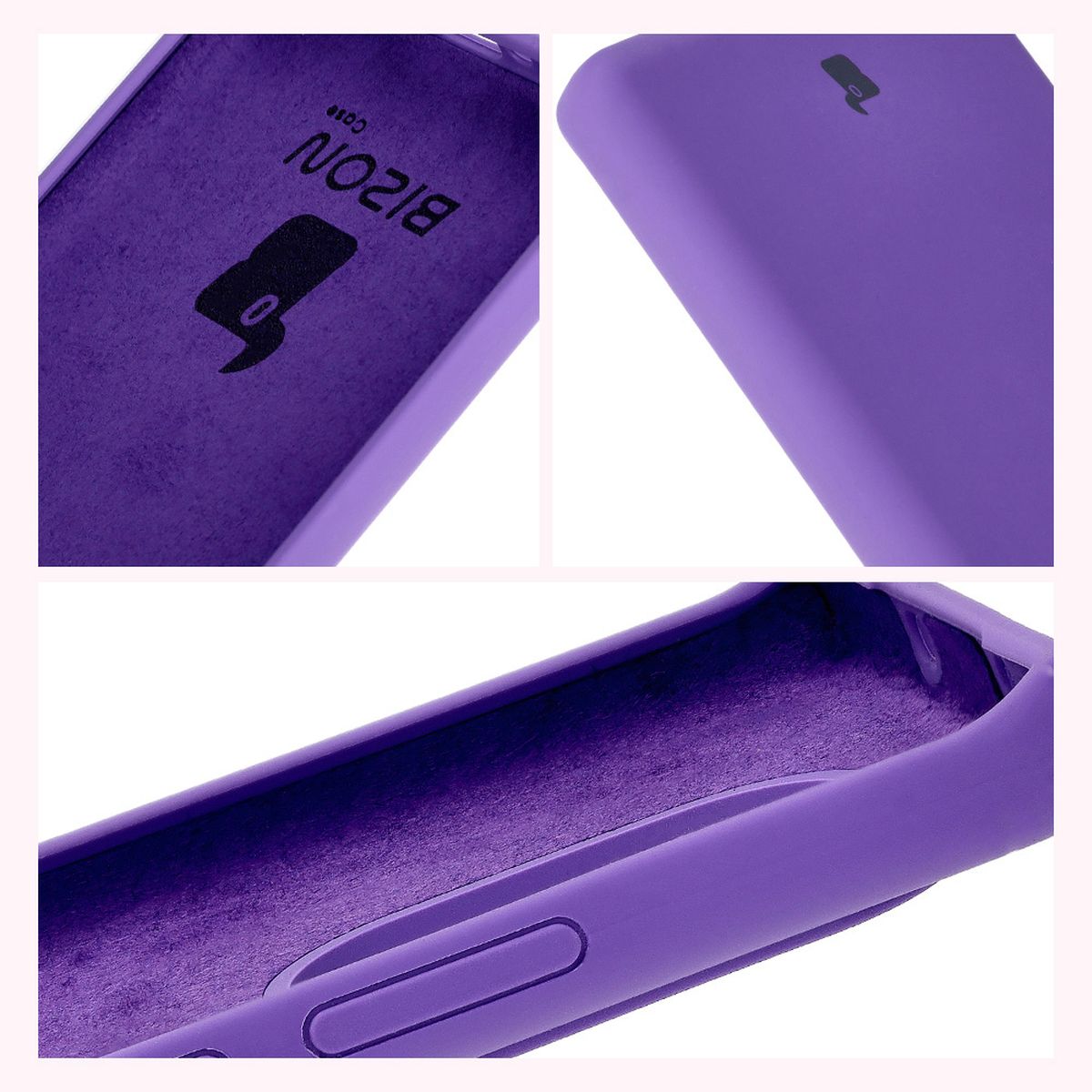 Bizon Soft Case construction: integrated covers, raised edges, and microfiber padding