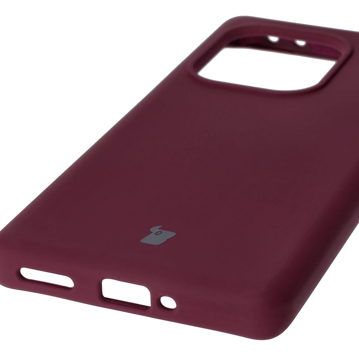 Zbliżenie na precyzyjne wycięcia i możliwość ładowania indukcyjnego w etui Bizon Soft Case