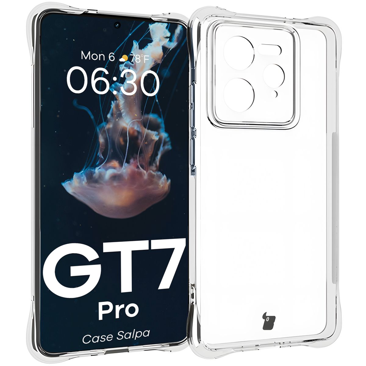 Etui transparent Bizon Case Salpa pentru Realme GT 7 Pro