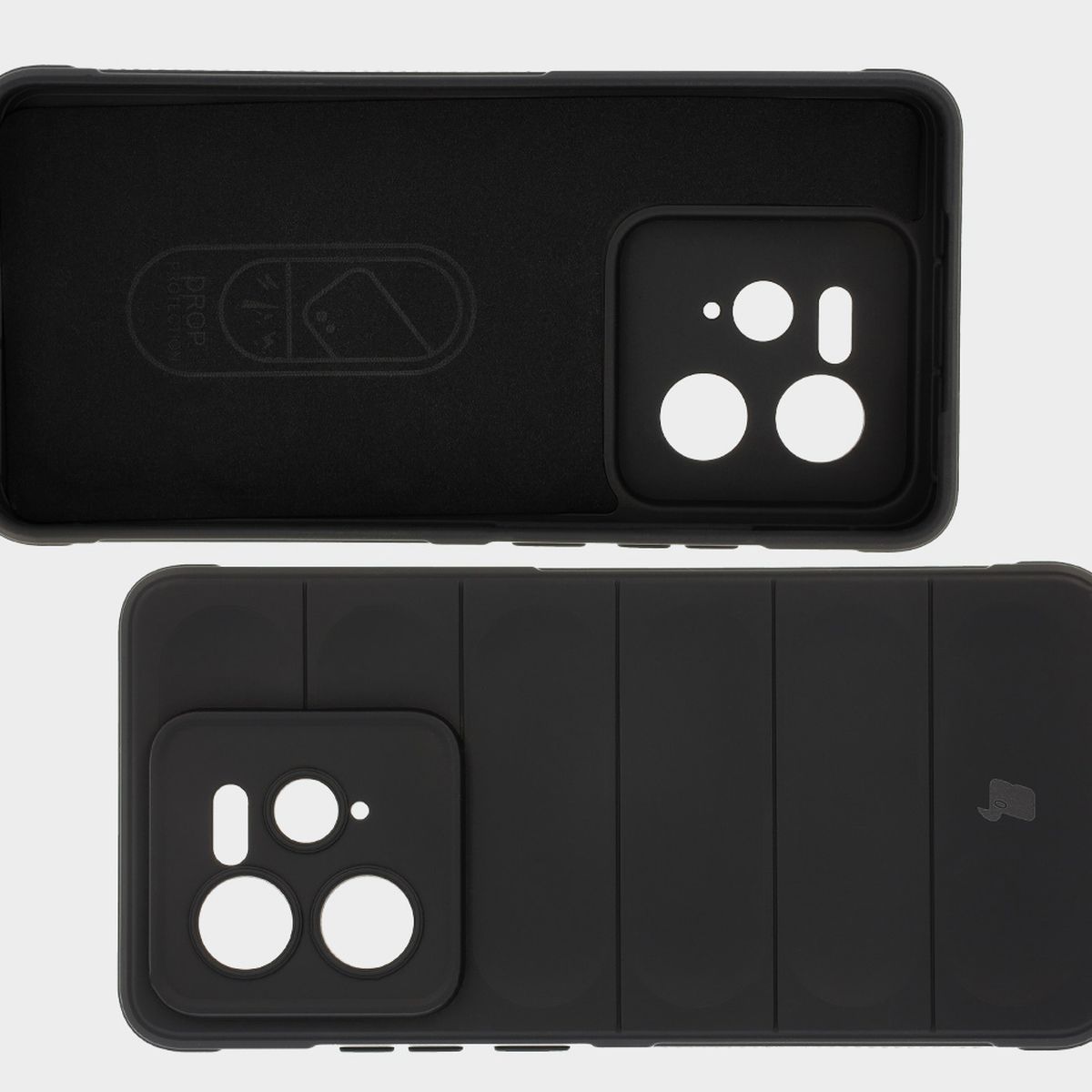 Wyściółka z mikrofibry, wyżłobienia na pleckach i wzmocnione narożniki w etui Bizon Case Tur