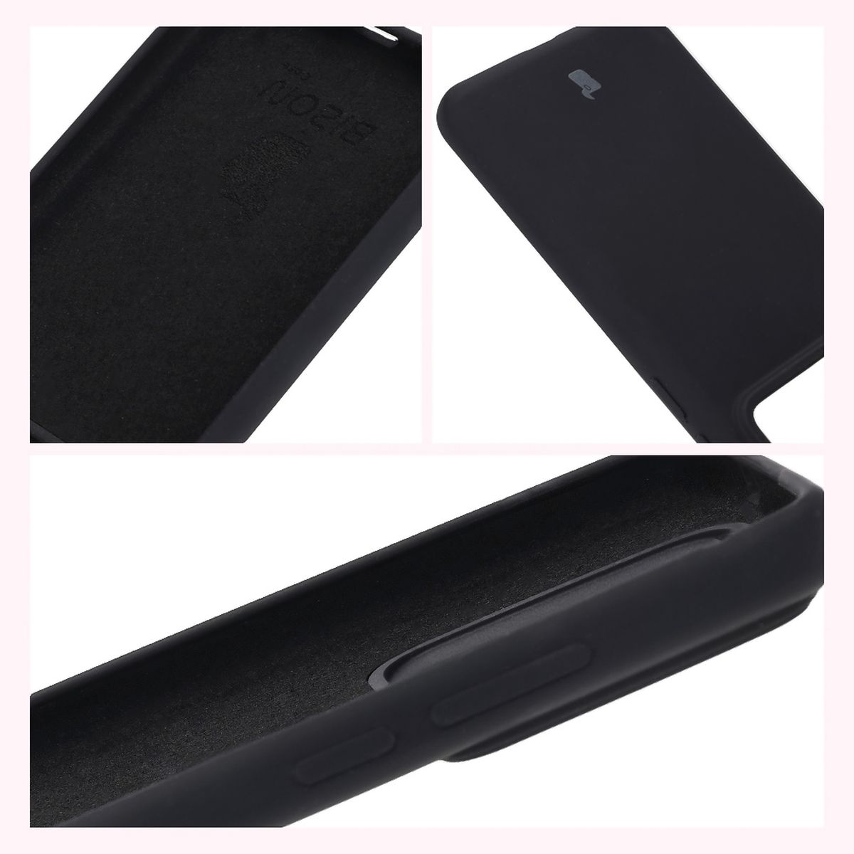 Construcția carcasei Bizon Soft Case: capace integrate, brazi ridicați și căptușeală din microfibră