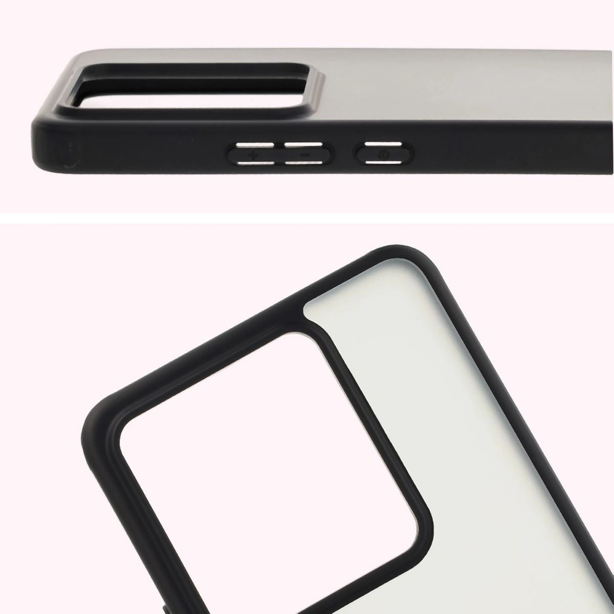 Decupaj complet și margini ridicate pentru cameră în etui Bizon Case Angelo pentru Realme GT 7 / Realme GT 7T