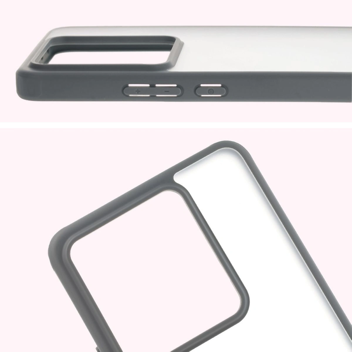 Decupaj complet și margini ridicate pentru cameră în etui Bizon Case Angelo pentru Realme GT 7 / Realme GT 7T