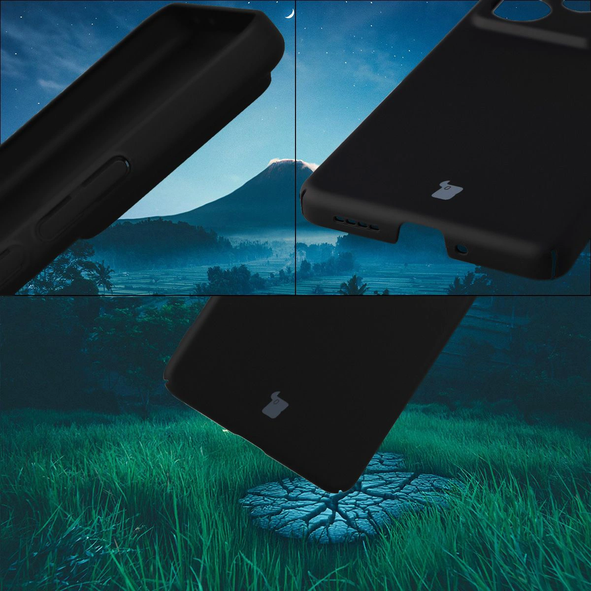 Integrated button shields, cutouts, and hard material of the Bison Case Slate for Realme GT 7 / Realme GT 7T