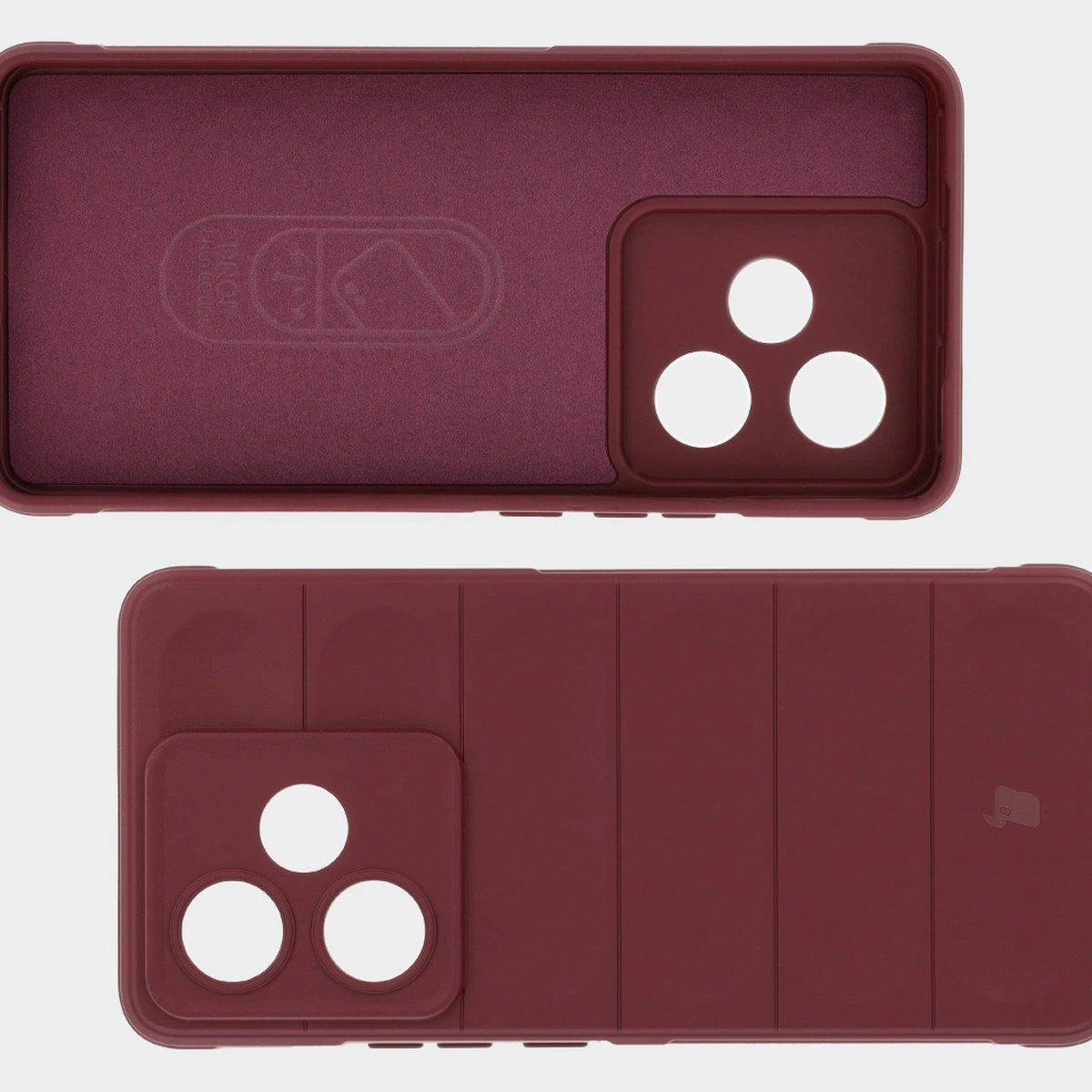 Mikroszálas bélés, hátsó bemélyedések és megerősített sarkok a Bizon Case Tur torkolathoz a Realme GT 7 / Realme GT 7T-hez