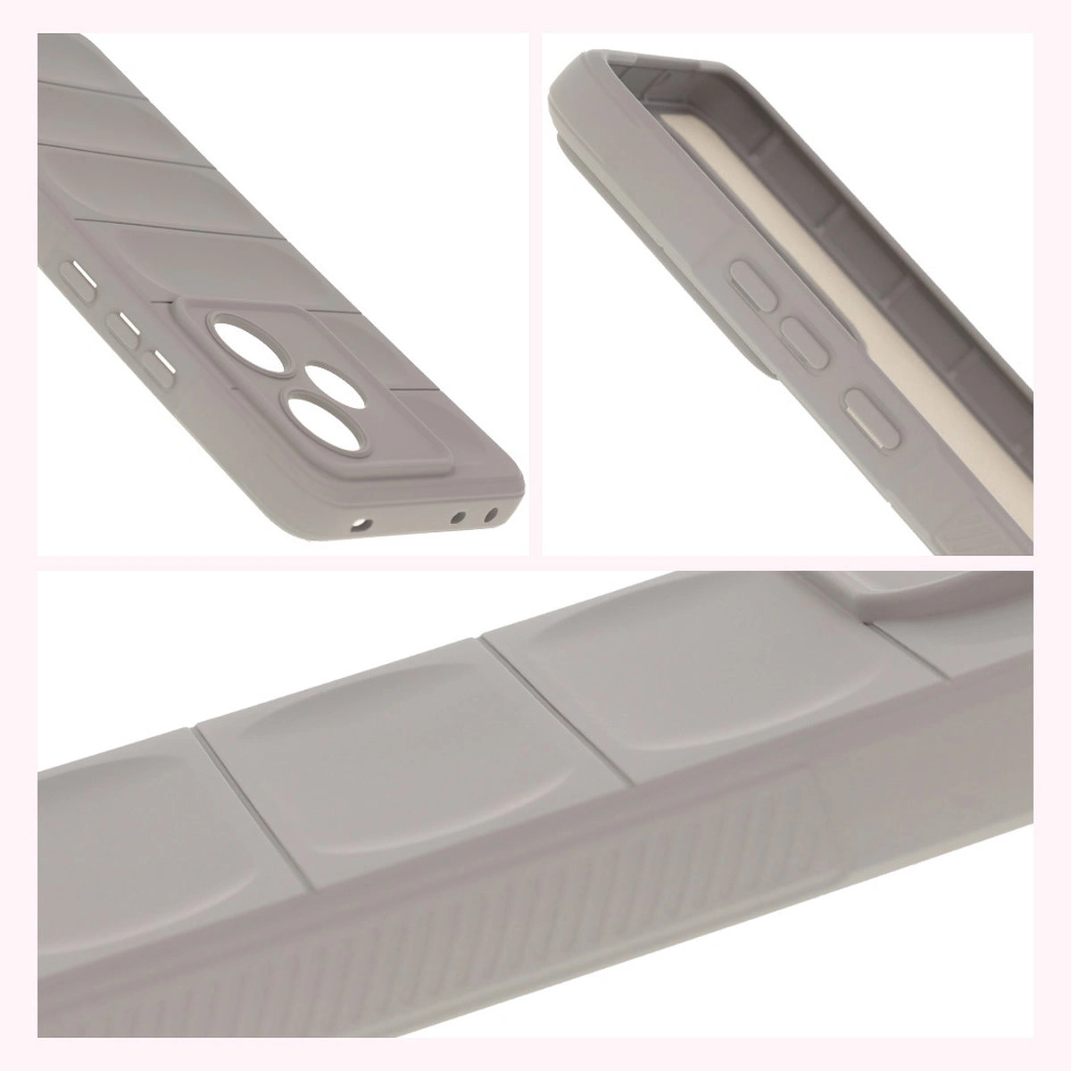 Laturi texturate și margini ridicate pentru ecran și cameră în etui Bizon Case Tur pentru Realme GT 7 / Realme GT 7T