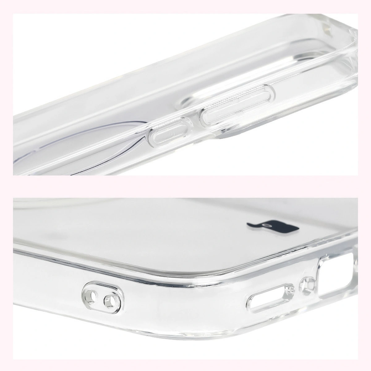 Reinforced corners and raised screen edges in the Bison Case CrystalO for Realme GT 8 Pro