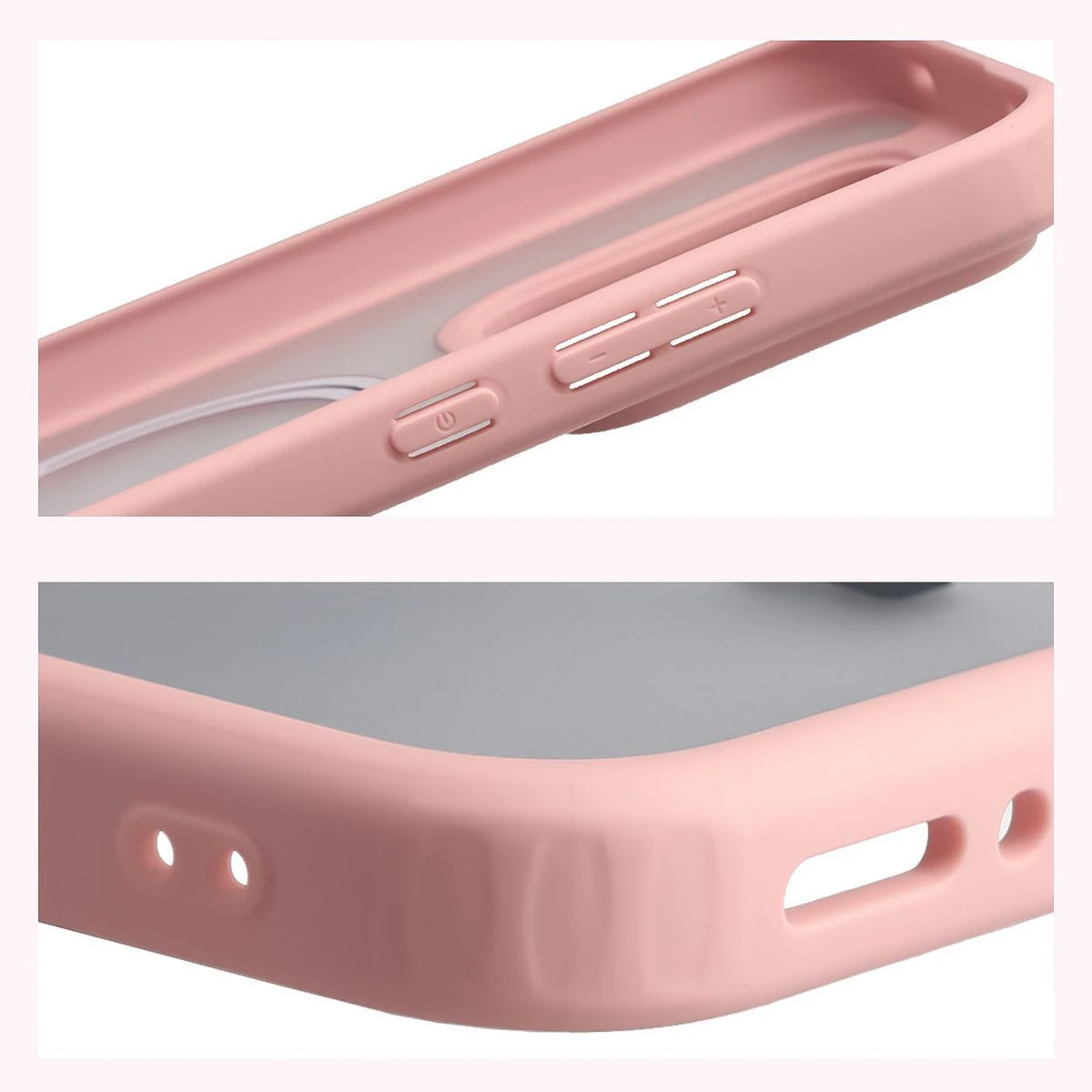 Megerősített sarkok és megemelt szélek a képernyőn a Bizon Case MatteO tokban a Realme GT 8 Pro számára