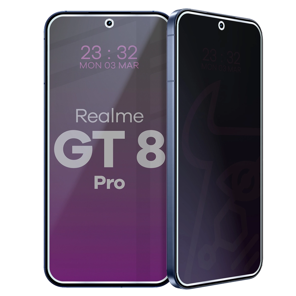 Szkło hybrydowe prywatyzujące Bizon Glass Mule Shadow do Realme GT 8 Pro