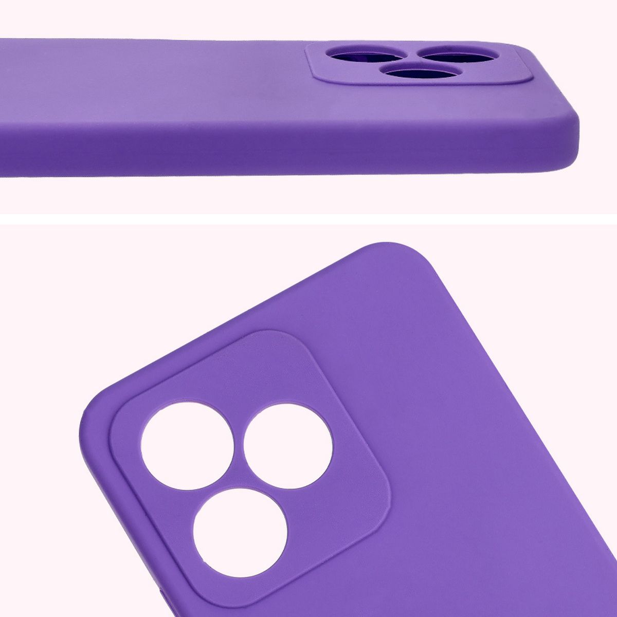 Prim-plan pe decupajele pentru obiective în husa Bizon Soft Case