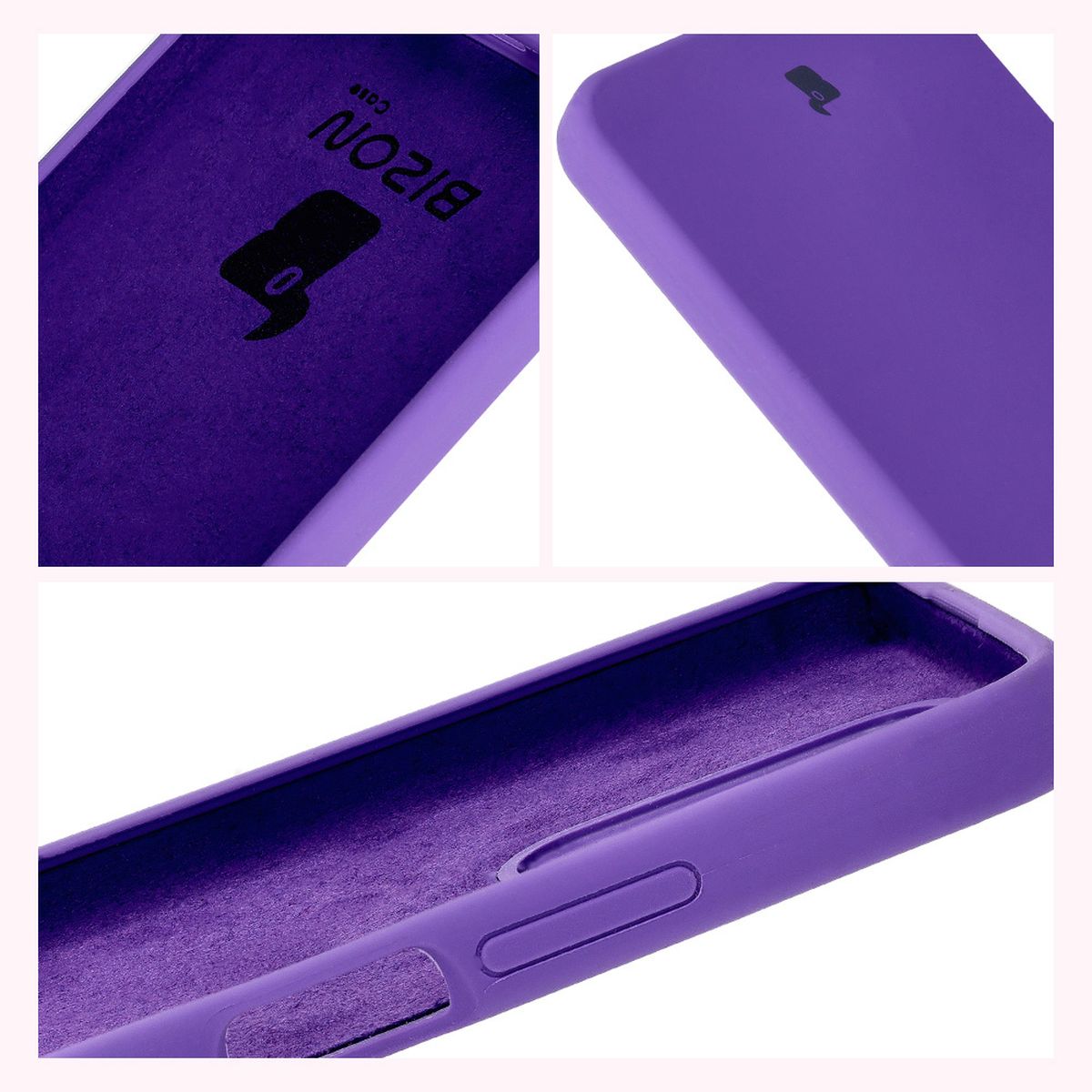 Construcția husei Bizon Soft Case: capace integrate, margini ridicate și căptușeală din microfibră