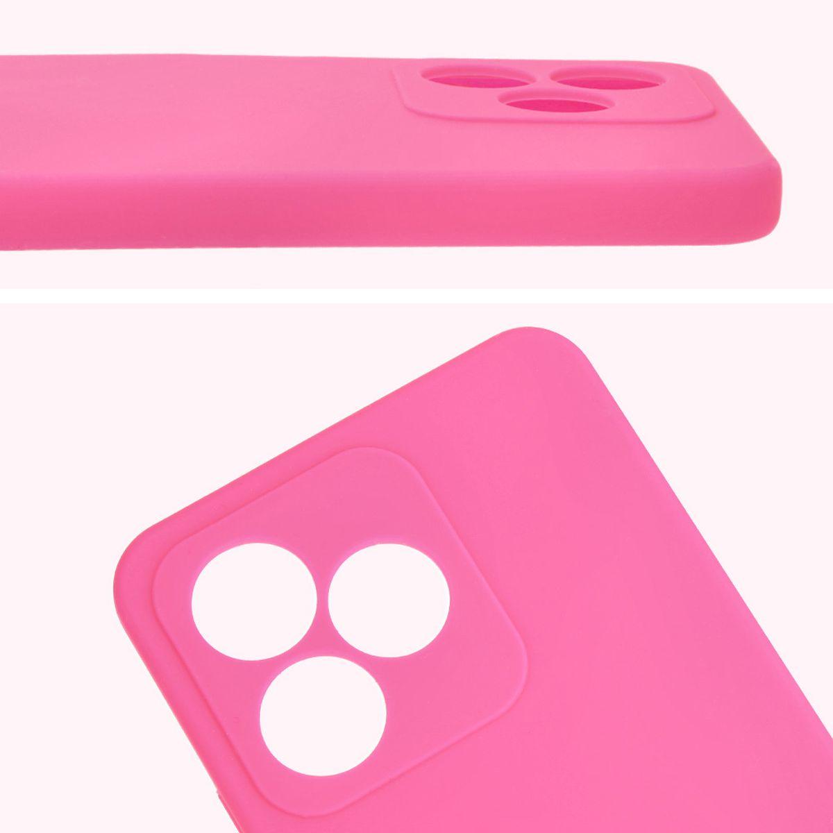 Prim-plan al decupajelor pentru obiective în carcasa Bizon Soft Case