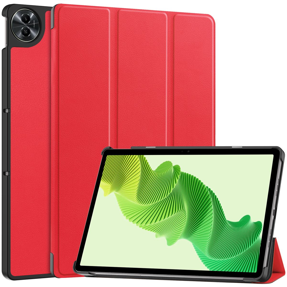 Hülle mit Klappe Bizon Case Tab Croc für Realme Pad 2 11.5, rot