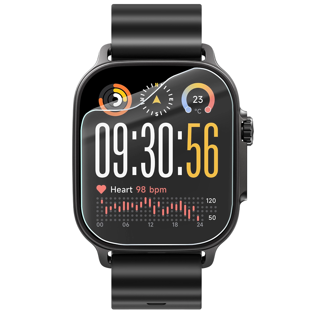 Bison Watch Film HydroFlex for Realme Watch 5 on the watch