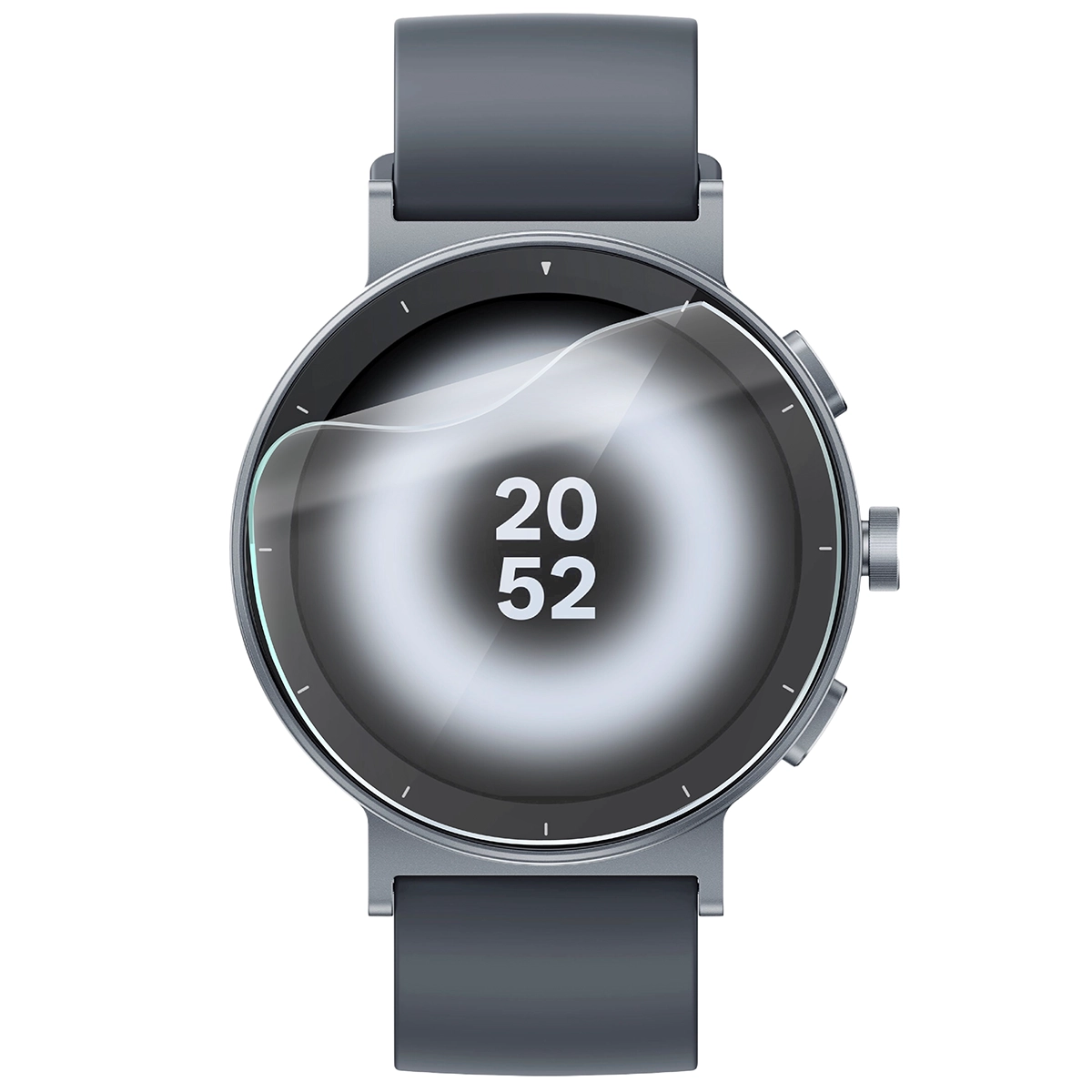 Bison Watch Film HydroFlex hydrogel film for Realme Watch S5 on the watch
